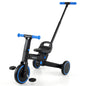 4-in-1 Foldable Toddler Tricycle with Push Handle with Adjustable Seat