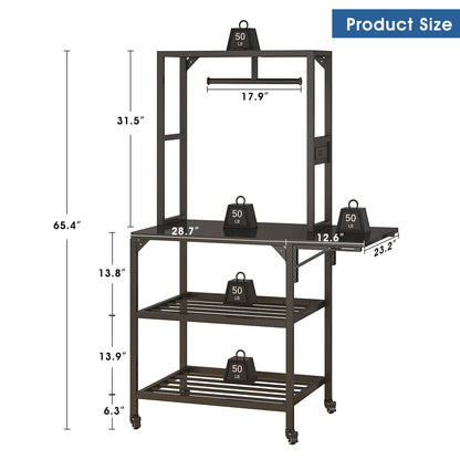 Heavy Duty 3D Printer Stand with Filament Storage Rack