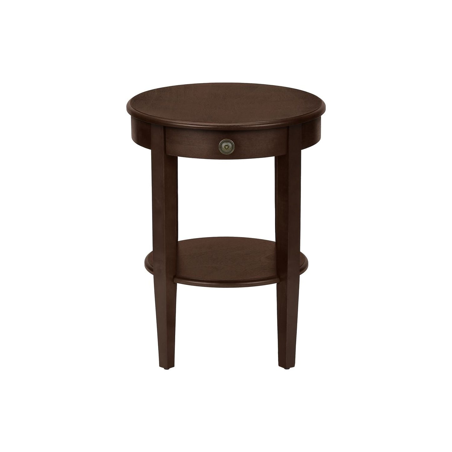 Accent Table, 2 Tier, Transitional - Espresso