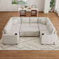 107.1" Sectional Sofa Convertible Pull-out Sofa Bed