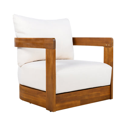 Premium Acacia Wood Outdoor Club Chair
