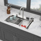 31.5" Drop In Waterfall Kitchen Sink