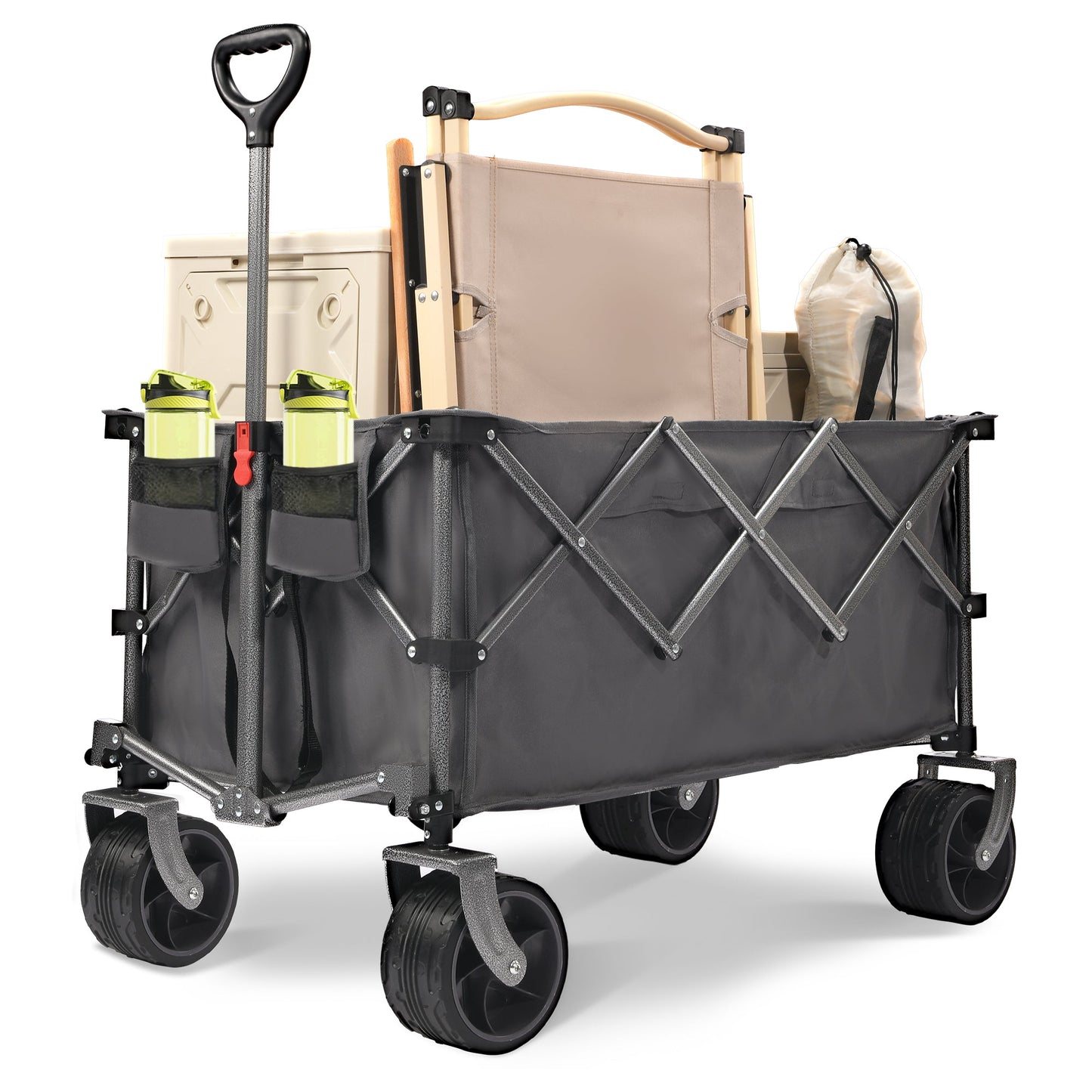 Portable 400L Collapsible Wagon - Folding Cart for All Occasions