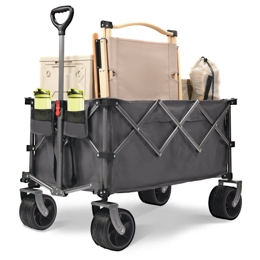 Portable 400L Collapsible Wagon - Folding Cart for All Occasions