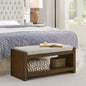 40" Accent Bench with Lower Shelf Shoe Rack