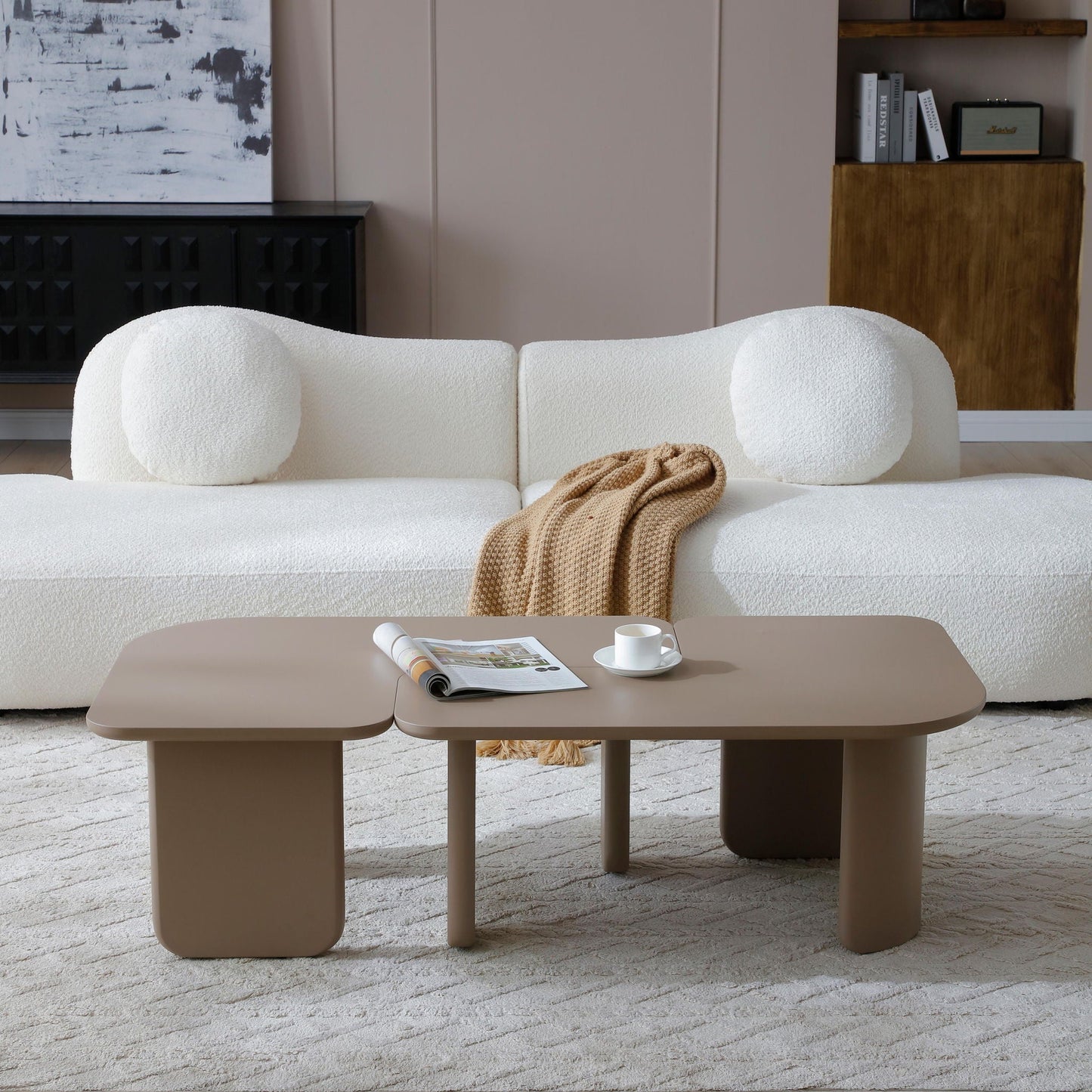 L-Shape Coffee Table For Living Room
