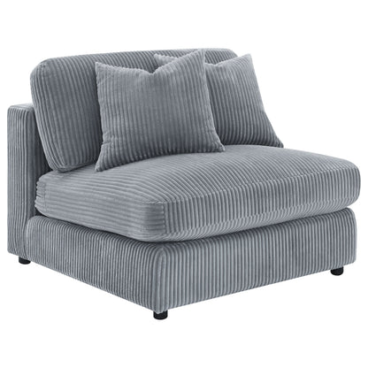 Blaine Upholstered Armless Chair Fog