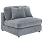 Blaine Upholstered Armless Chair Fog