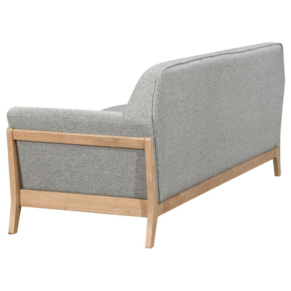 Vaughn 3-piece Fabric Upholstered Flared Arm Sofa Set Grey