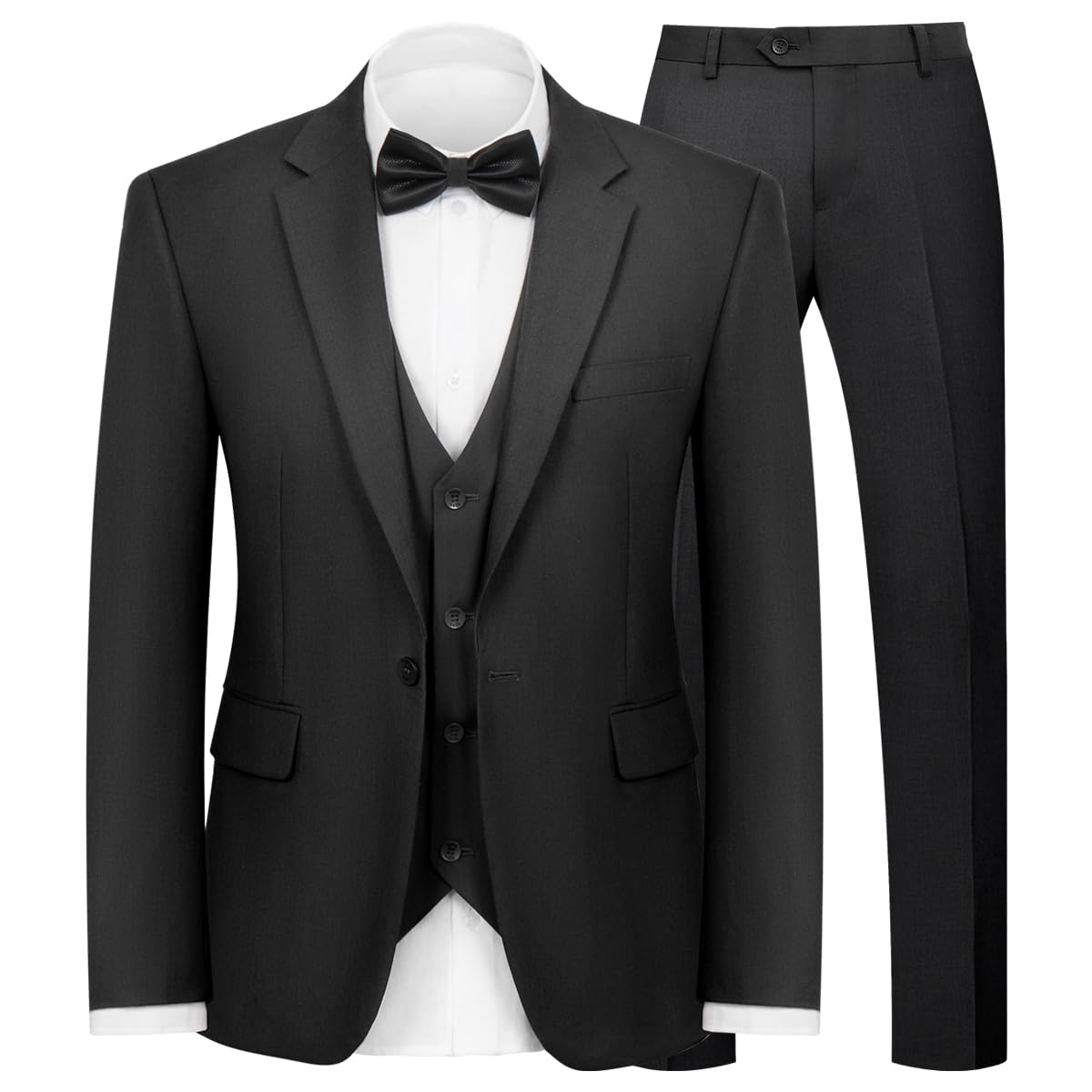 WYWK Men's Classic Three-piece Formal Suit
