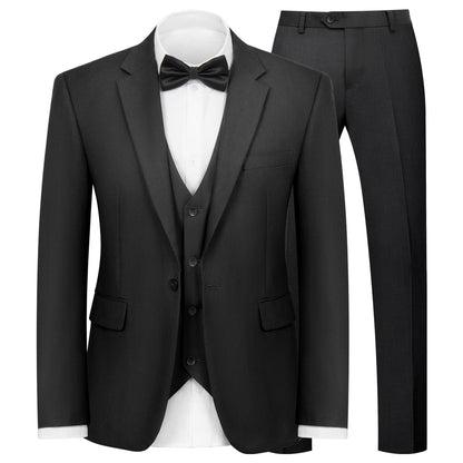 WYWK Men's Classic Three-piece Formal Suit