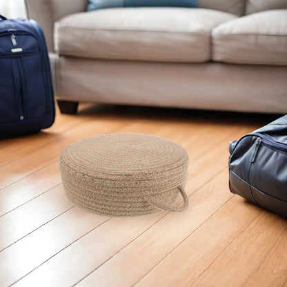 2Pack Japanese Tatami Floor Cushion Round Handwoven Natural Straw Meditation Pillow for Yoga Prayer Zen Sitting Tea Ceremony