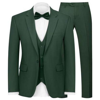 WYWK Men's Classic Three-piece Formal Suit