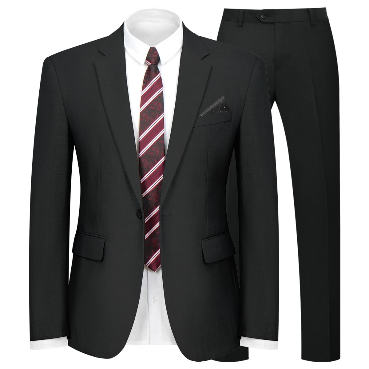 WYWK Men's Classic 2-piece Formal Suit