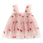 stylesilove Baby Toddler Girls Sleeveless Fruit Daisy Mesh Tulle Flower Girl Dress Birthday Wedding Party Tutu Sundress