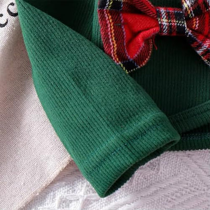 stylesilove Baby Toddler Girls Red Sleeveless Christmas Plaid Dress and Green Cardigan 2pcs Winter Holiday Dressy Outfit