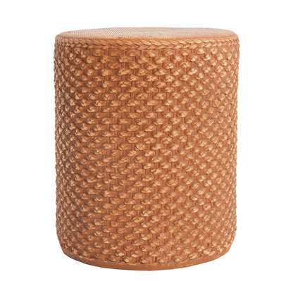 Evie Outdoor Patio Round MGO Side Table Brown