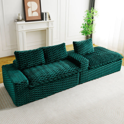 Modular Sofa, Convertible Twin Seat With Chaise Lounge