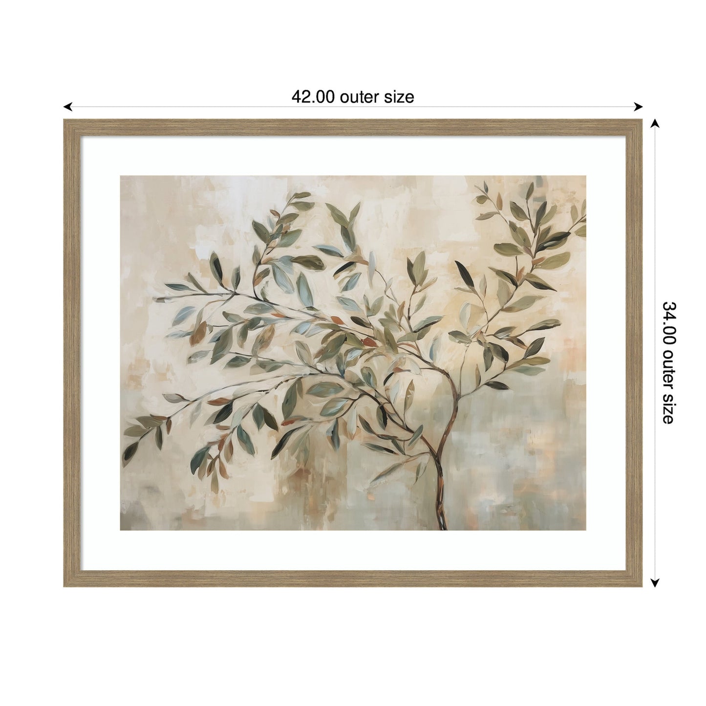 Olive Tree Abstract No. 31 by The Creative Bunch Studio Framed Wall Art Print