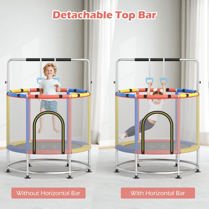 55" Kids Trampoline Gift for for 3-6 Years Old Boys and Girls