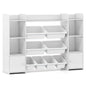 56 inch Large Toy Storage Organizer with 8 Removable Bins and Bookshelf