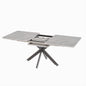 Modern Extendable Dining Table Set With Soft Padded Armless Chairs