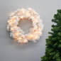 30" Christmas Crystal White Wreath