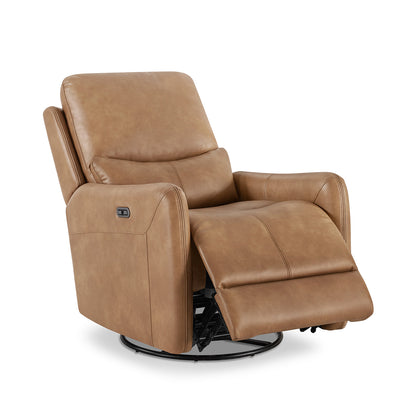 Dublin 30" Swivel Power Recliner Arm Chair - Saddle
