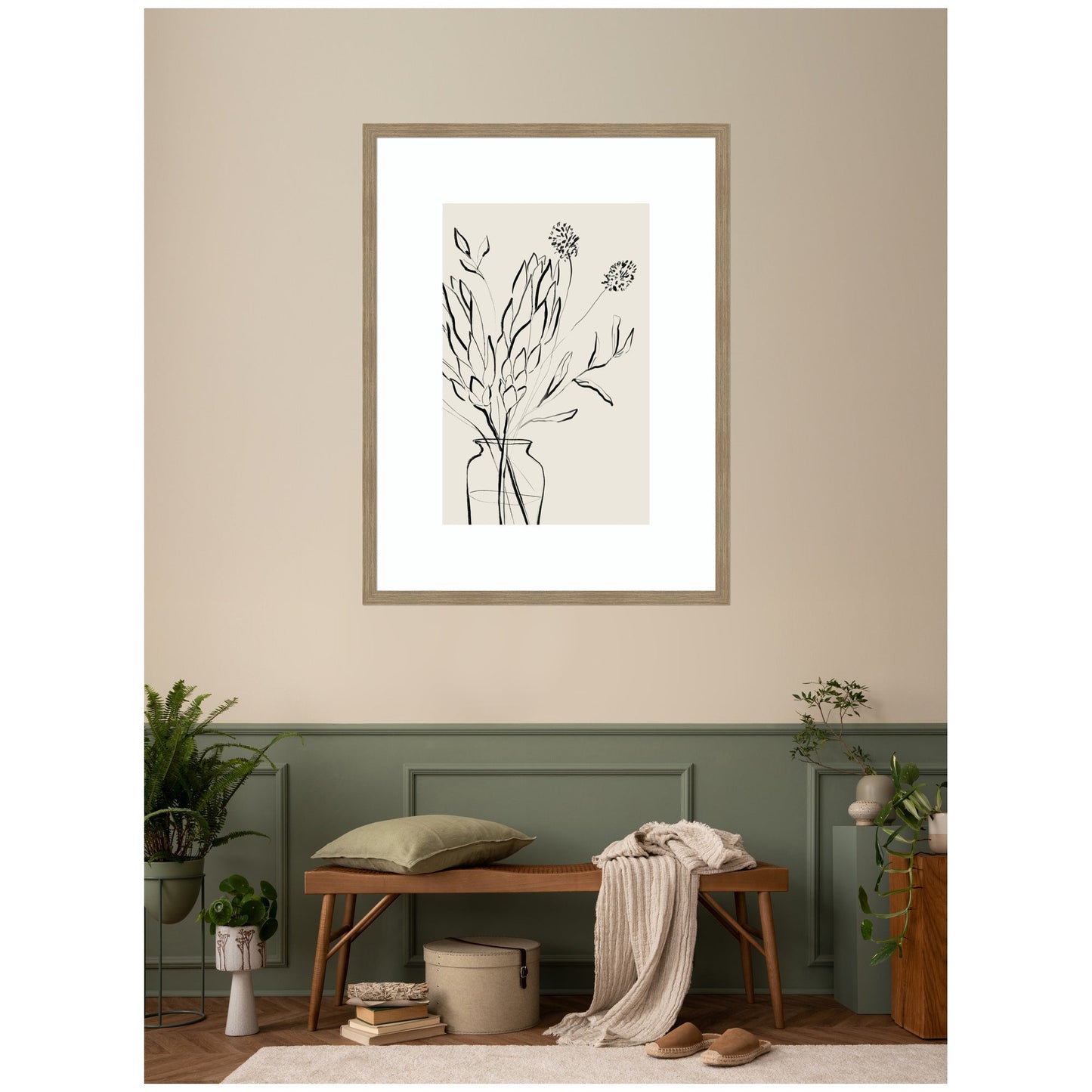 Protea Sketch No. 2 by Sara Berrenson Framed Wall Art Print