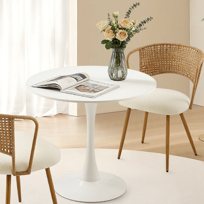 Round Dining Table With Tulip Style Base