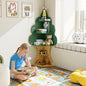 5-Tier Children Book Display Rack with Anti-toppling System-Green