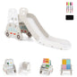 5 in 1 Convertible Toddler Slide Set Kids Art Easel with Stool and Book Rack