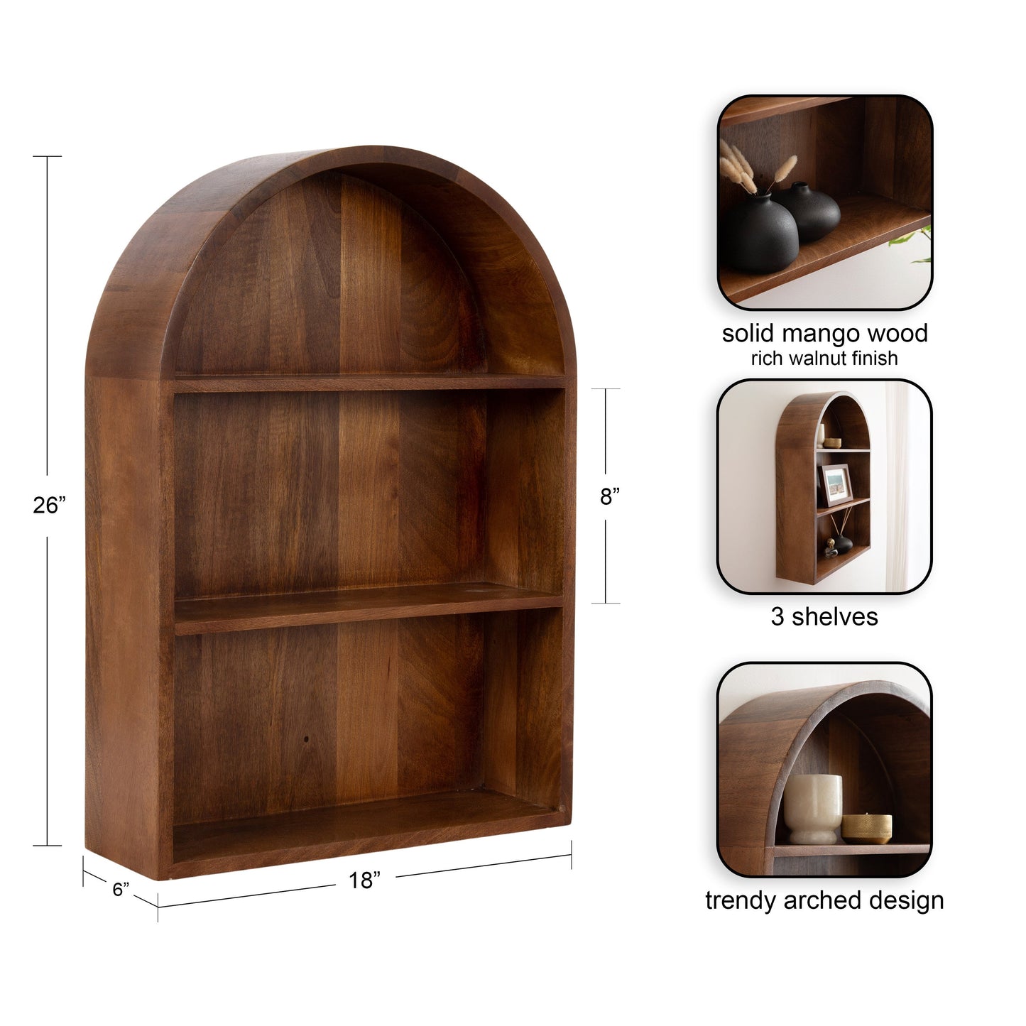 Arcott Arch Wall Shelf