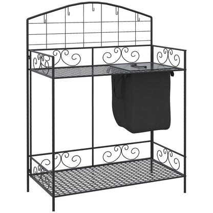 Outsunny Folding Potting Bench Table