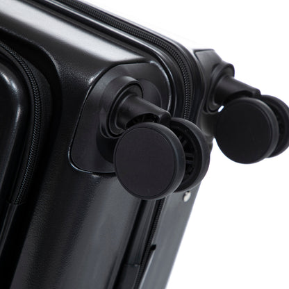 14' & 20' ABS Spinner Wheel Luggage Set with Cosmetic Case