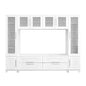 Wall Unit Modern Entertainment Center With Glass Doors
