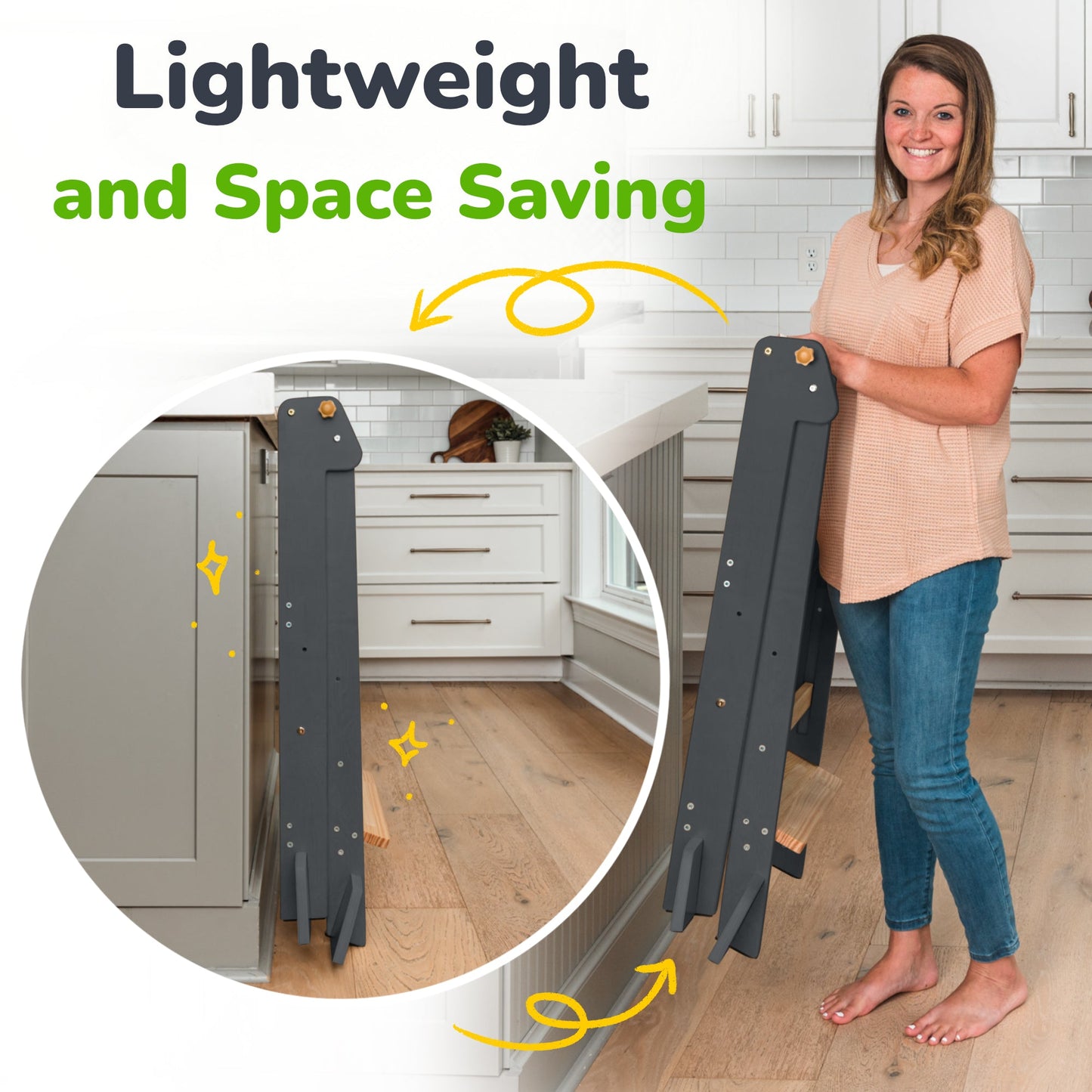 Adjustable Foldable Kitchen Tower