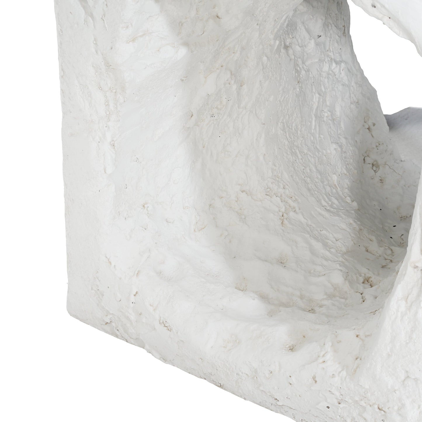 Lyra Outdoor Patio Karst Cave Inspired MGO Side Table White