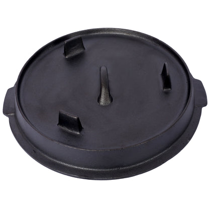 Pre-Seasoned Cast Iron Dutch Oven with Skillet Lid, 6 Quart