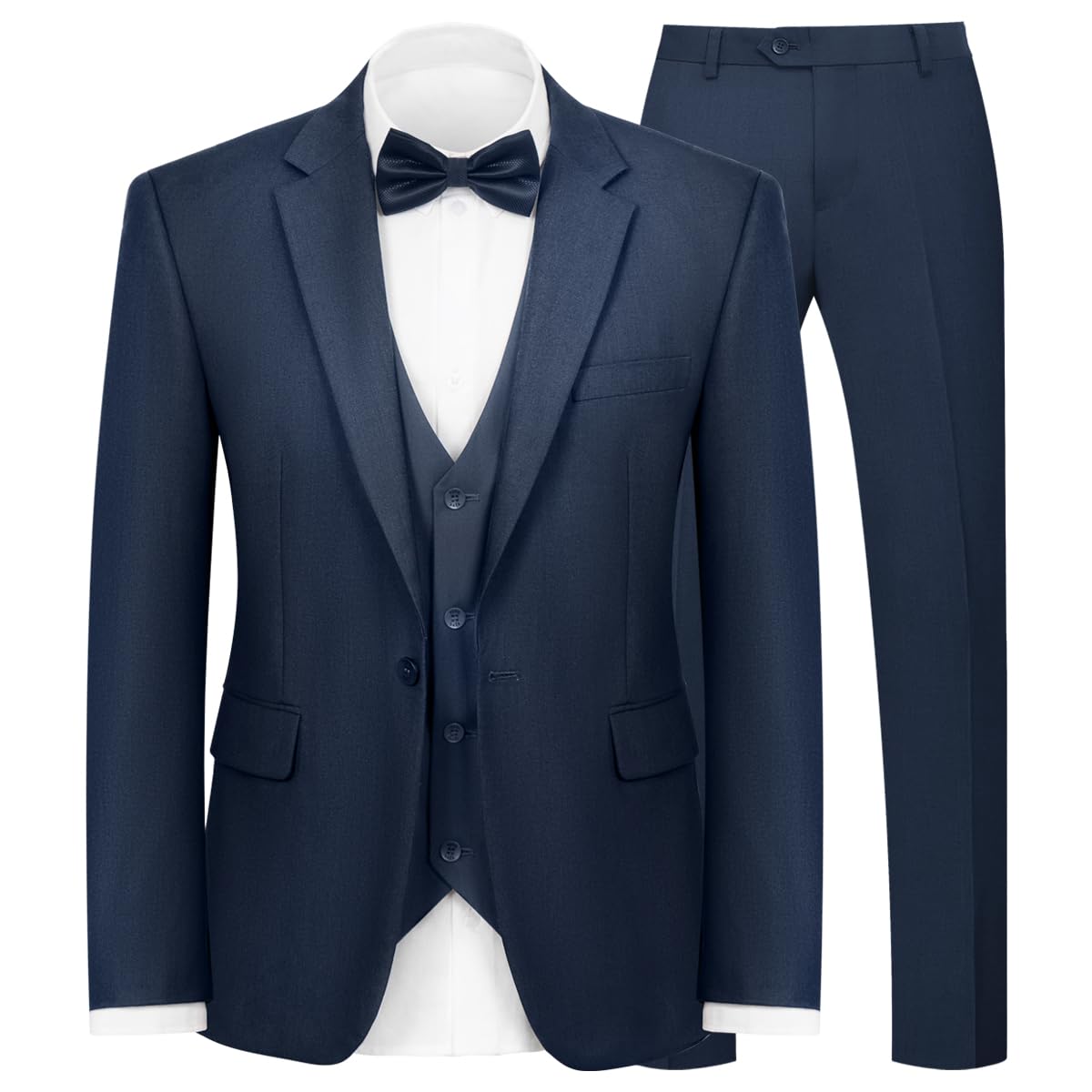 WYWK Men's Classic Three-piece Formal Suit