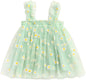 stylesilove Baby Toddler Girls Sleeveless Fruit Daisy Mesh Tulle Flower Girl Dress Birthday Wedding Party Tutu Sundress