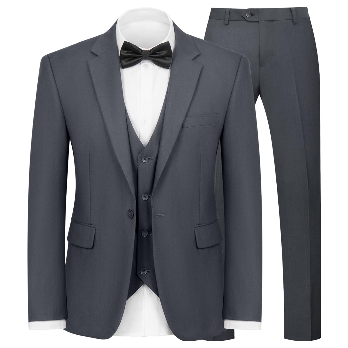 WYWK Men's Classic Three-piece Formal Suit