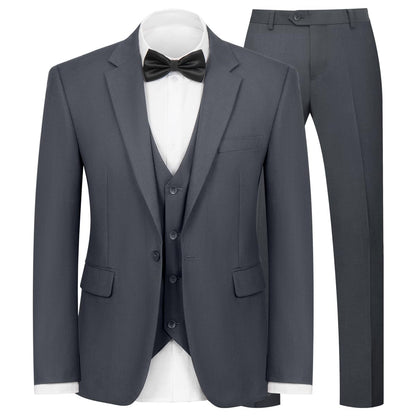WYWK Men's Classic Three-piece Formal Suit