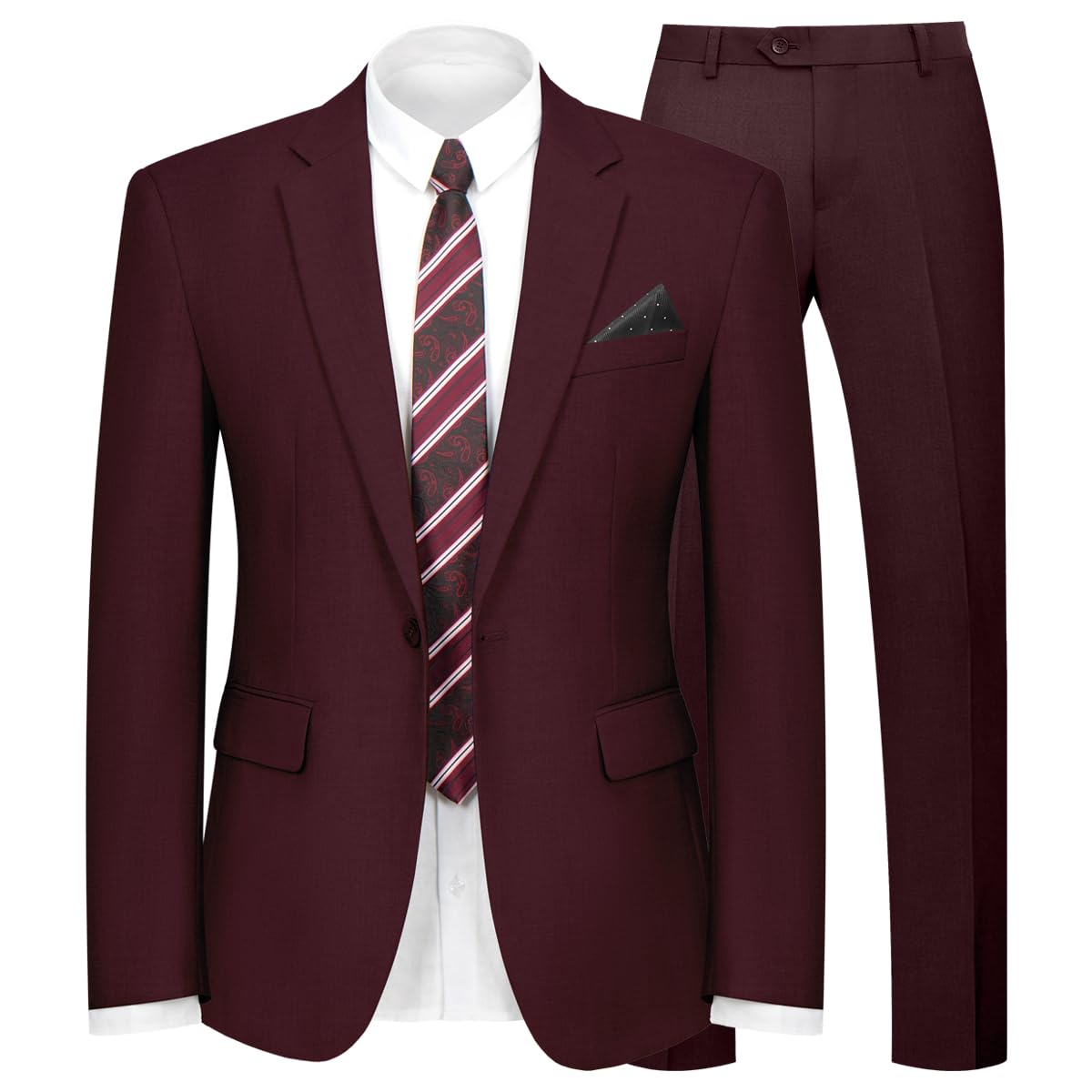 WYWK Men's Classic 2-piece Formal Suit