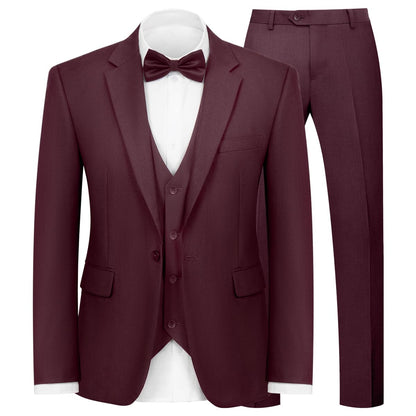 WYWK Men's Classic Three-piece Formal Suit