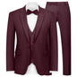 WYWK Men's Classic Three-piece Formal Suit
