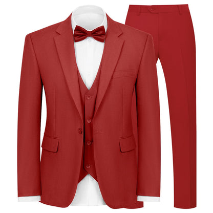 WYWK Men's Classic Three-piece Formal Suit