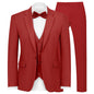 WYWK Men's Classic Three-piece Formal Suit