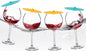 Floating Wine Glasses for Pool with Lids (Set of 4) – 21oz
