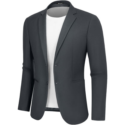 WYWK Men's Causal Suit Jacket Slim Fit